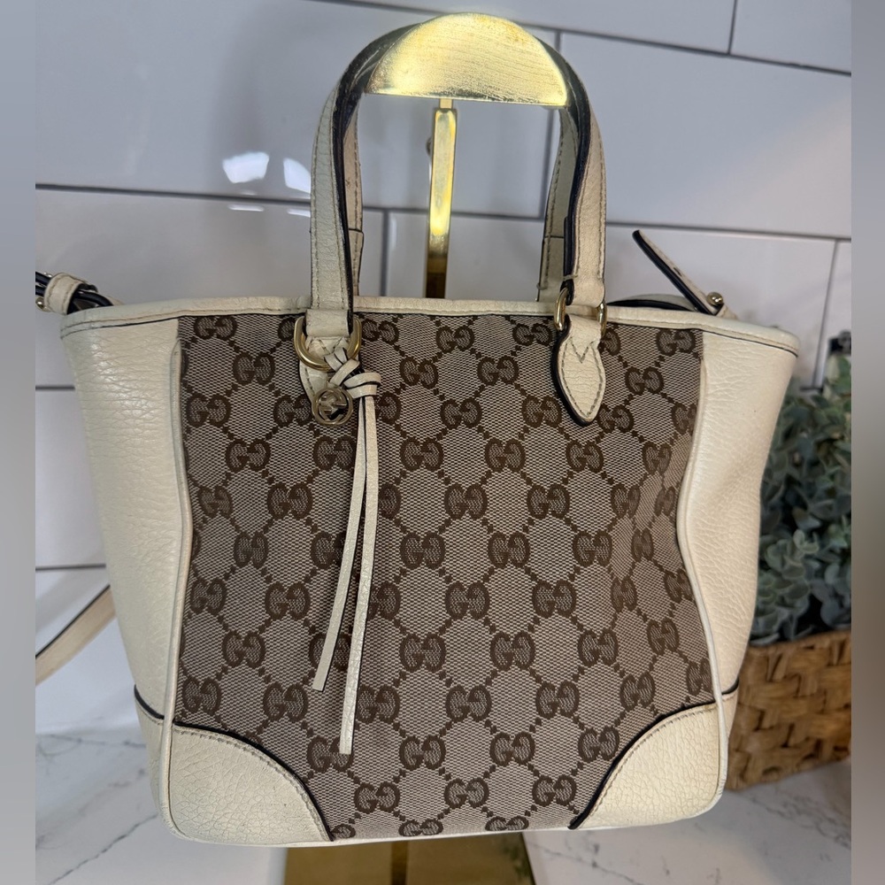 Authentic Gucci GG Bree small tote crossbody/shoulder bag